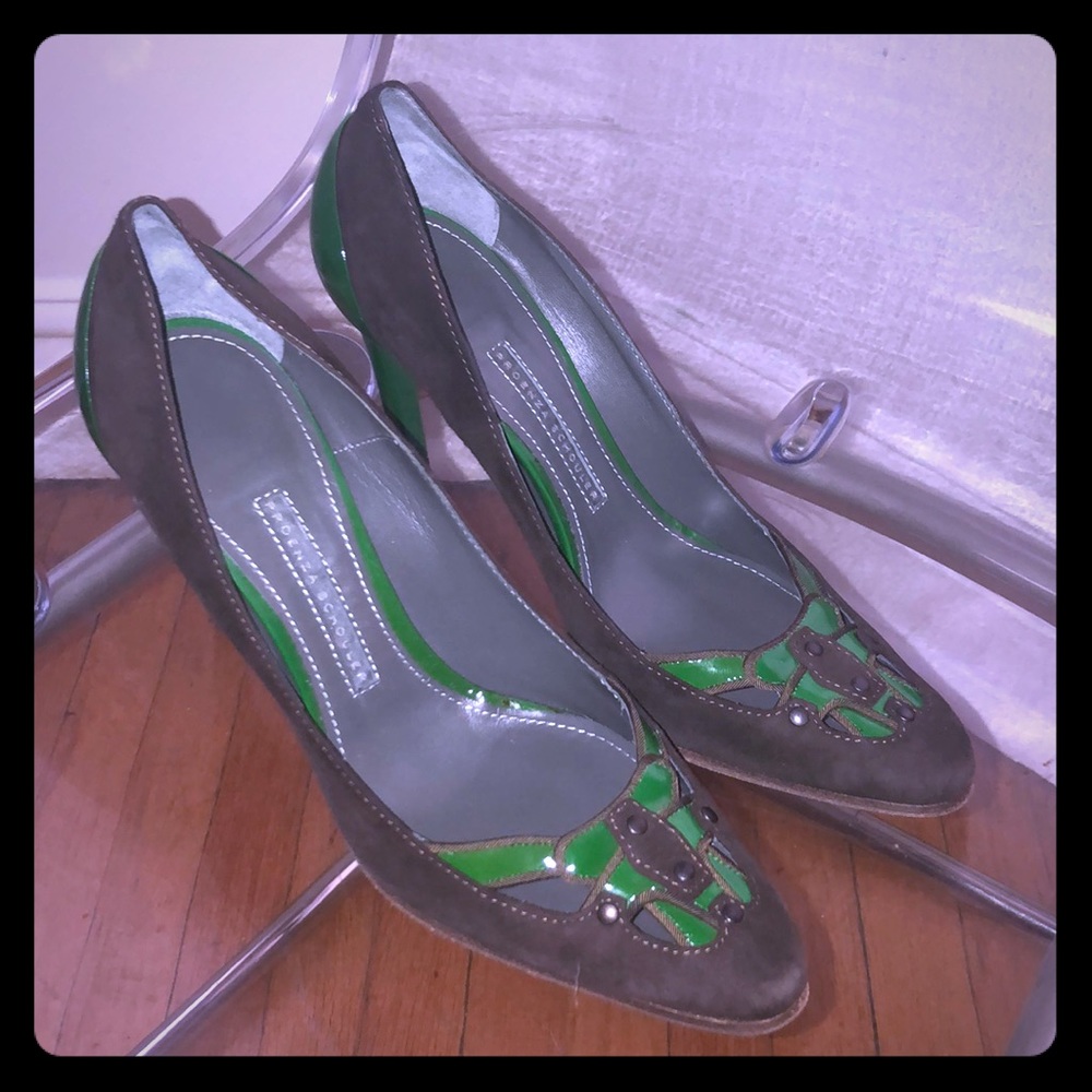 New Proenza Schouler Brown Suede Pumps
